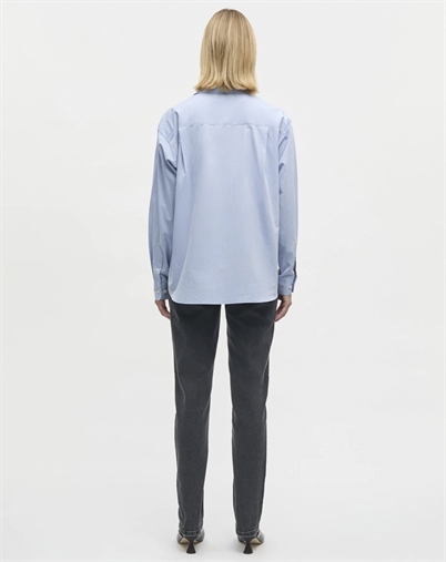 Mads Nørgaard - Prime Poplin Crelly Skjorte - Eventide